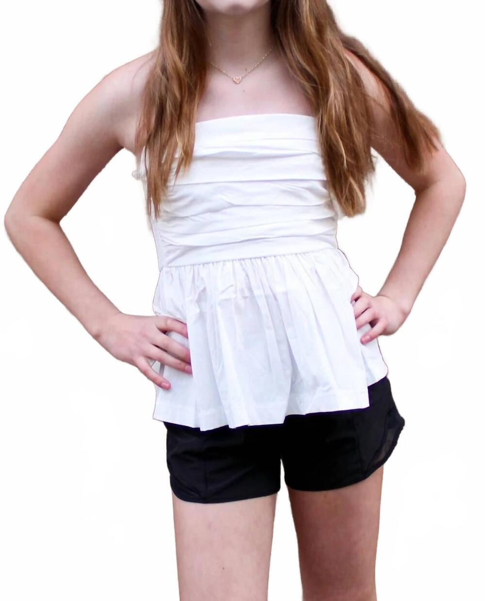 NEW NEEDII macy tube top in ivory